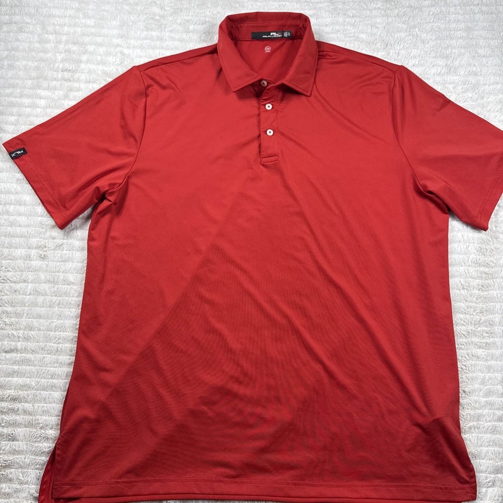 Ralph Lauren RLX Polo Red Size XL Moisture‎ Wicking Polyester